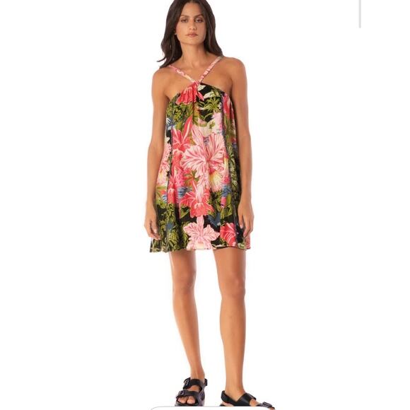 Maaji Neo Hawaiian Lusine Short Dress Size Medium NWT - Picture 1 of 7